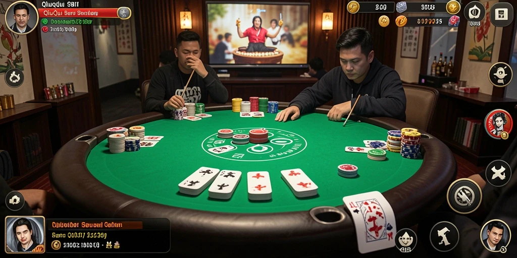 Tampilan gameplay menarik dari 8II permainan QiuQiu.