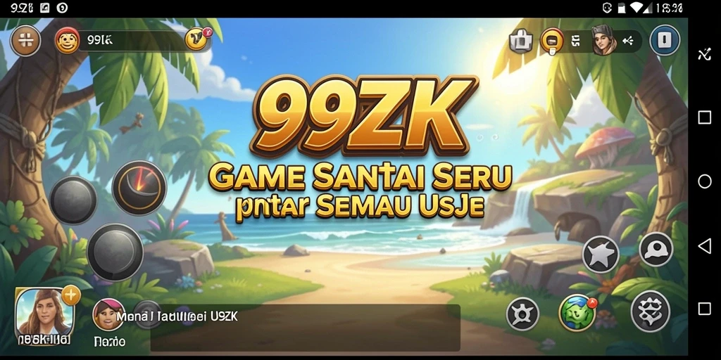 Tampilan gameplay <strong>99ZK</strong> yang ceria dan menghibur.