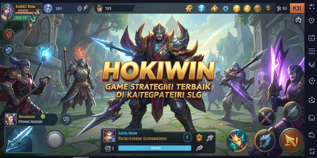 Tampilan gameplay menarik dari HOKIWIN dengan berbagai strategi.