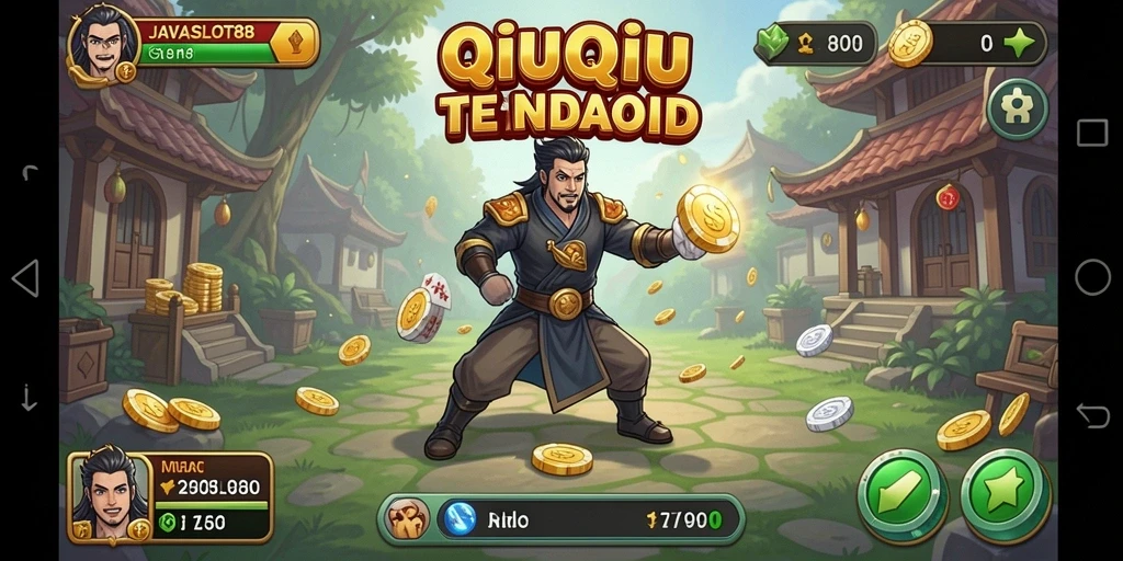 Screenshot menampilkan gameplay seru QiuQiu di JAVASLOT88.
