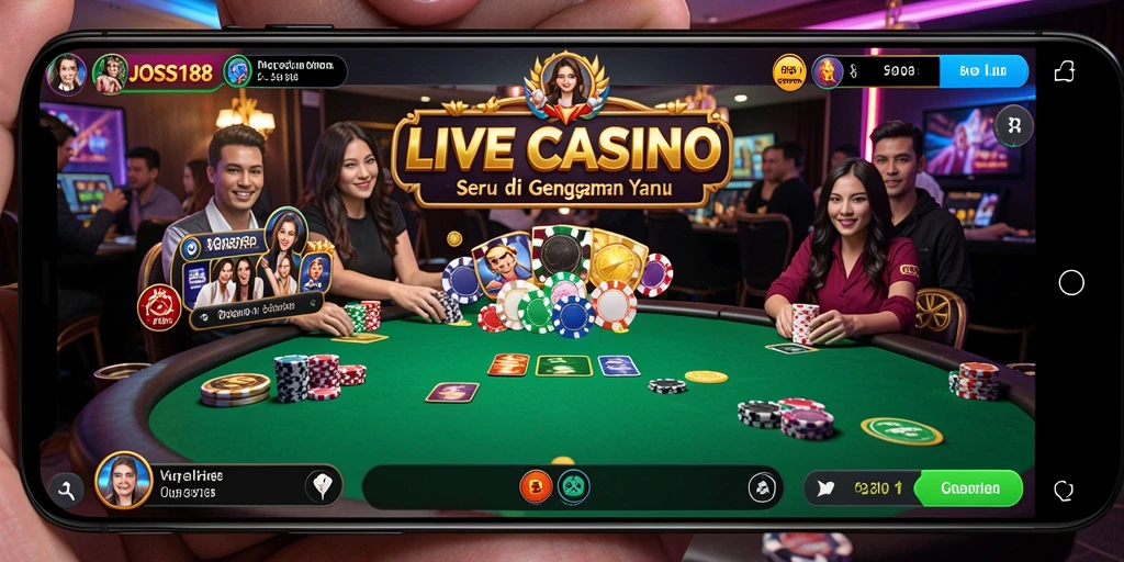 Tangkapan layar gameplay Live Casino JOSS188 yang mendebarkan.