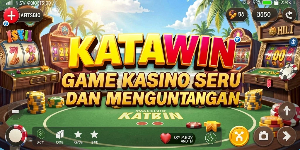 Gameplay KATAWIN dengan tema Kasino yang menarik dan interaktif.