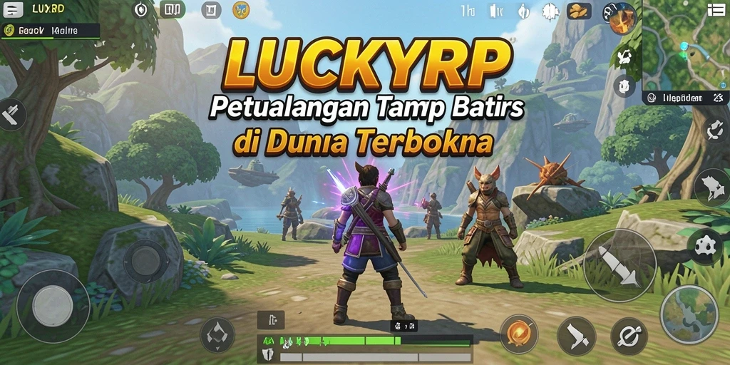 Gameplay seru dan memukau dalam dunia terbuka LUCKYRP.