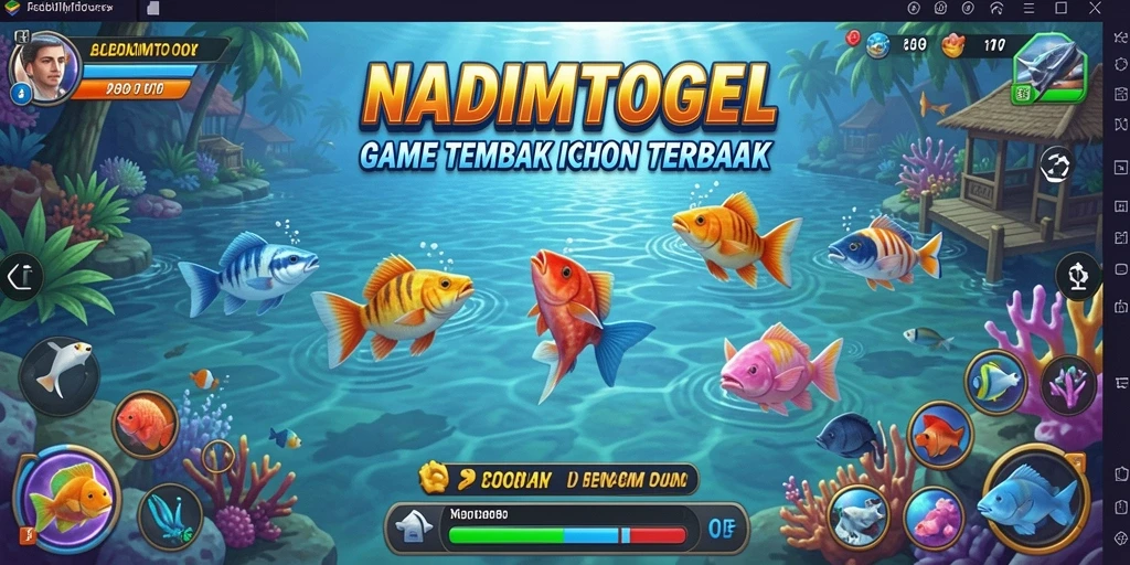 Tampilan gameplay seru dari NADIMTOGEL saat berburu ikan.