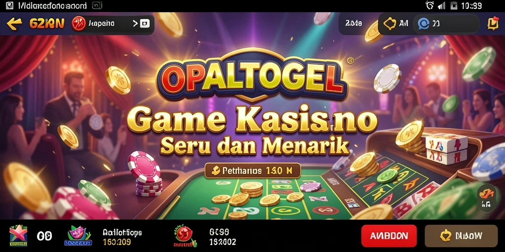 Tangkapan layar utama OPALTOGEL menunjukkan gameplay Kasino yang menegangkan.