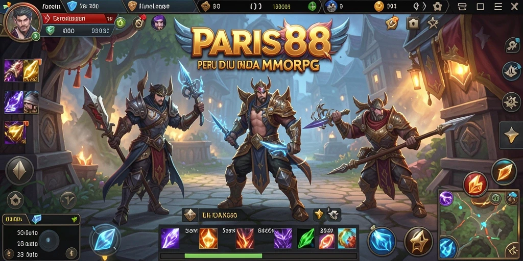 Tampilan menarik dari gameplay MMORPG PARIS88 yang penuh aksi.