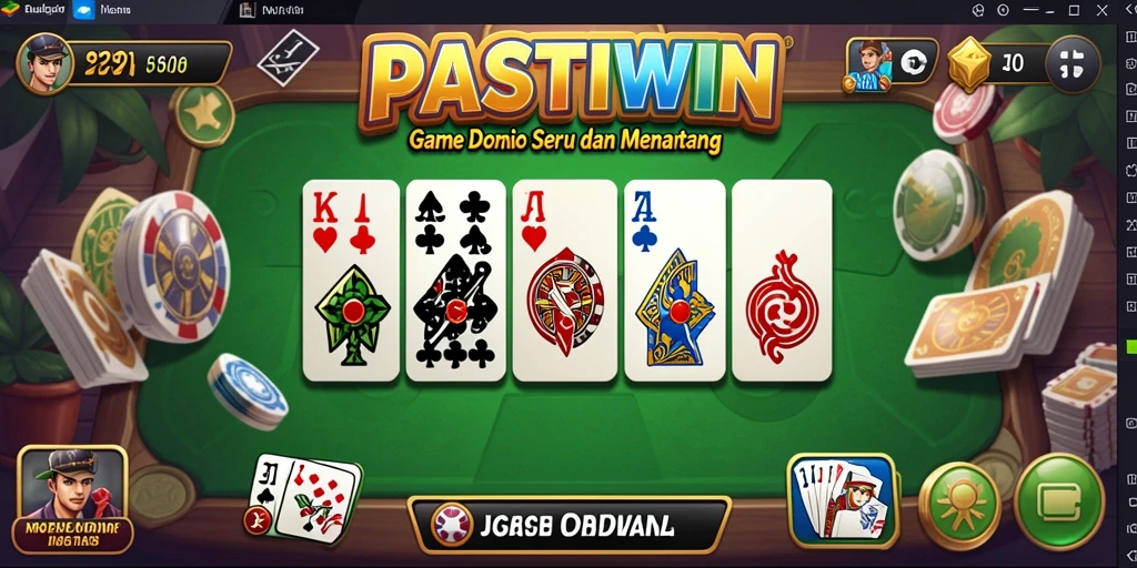 Tampilan menarik saat bermain game Domino di PASTIWIN.