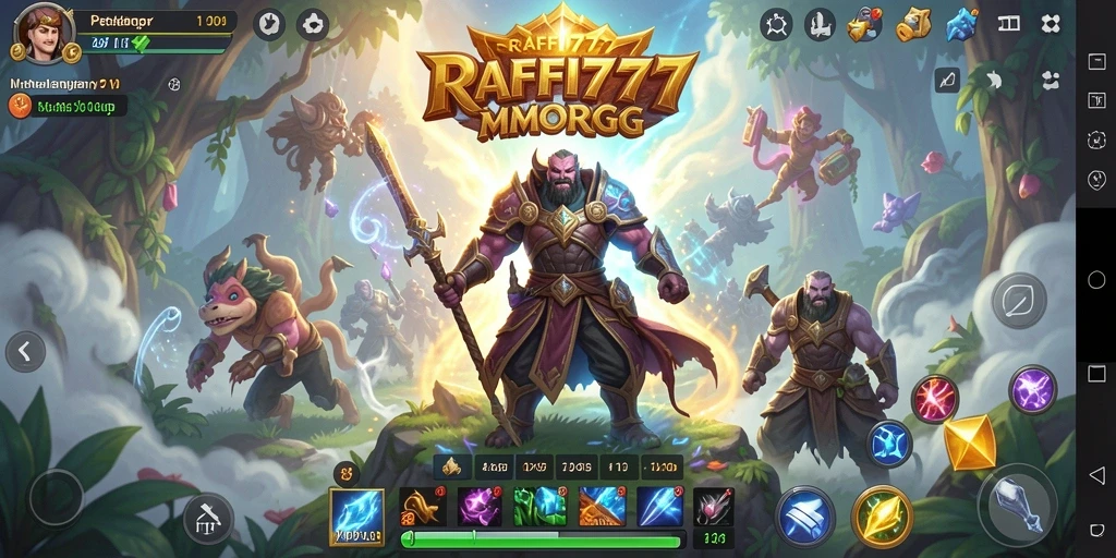 Screenshot gameplay RAFFI777 yang menampilkan aksi seru dalam dunia MMORPG.