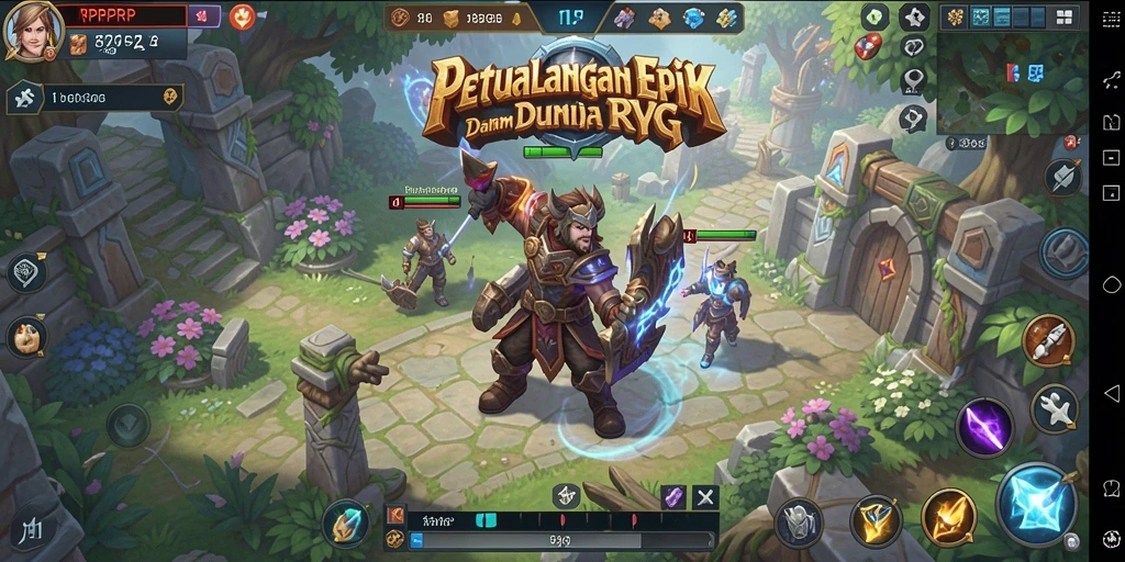 Tampilan gameplay RPRPRP yang seru dan menantang.