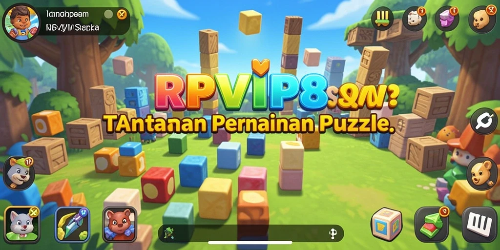 Gameplay seru RPVIP8 dalam menyelesaikan teka-teki.
