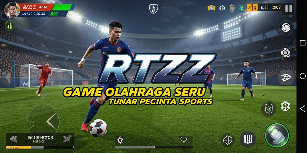 Tampilan gameplay RTZZ yang menampilkan aksi seru dari olahraga.