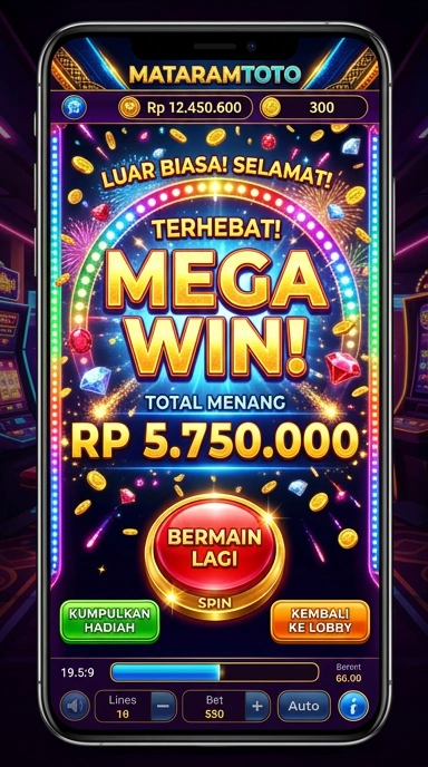 Tampilan antarmuka mataramtoto yang sederhana dan intuitif.